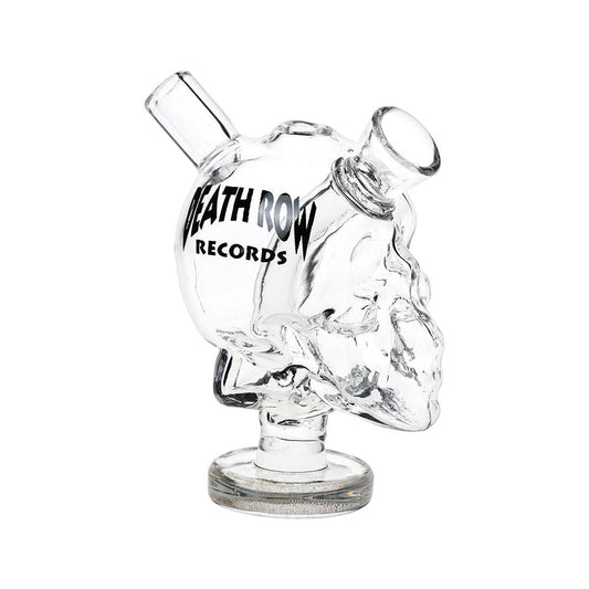 Death Row Records Skull Glass Blunt Bubbler | 2.75" - Discreet Smoker