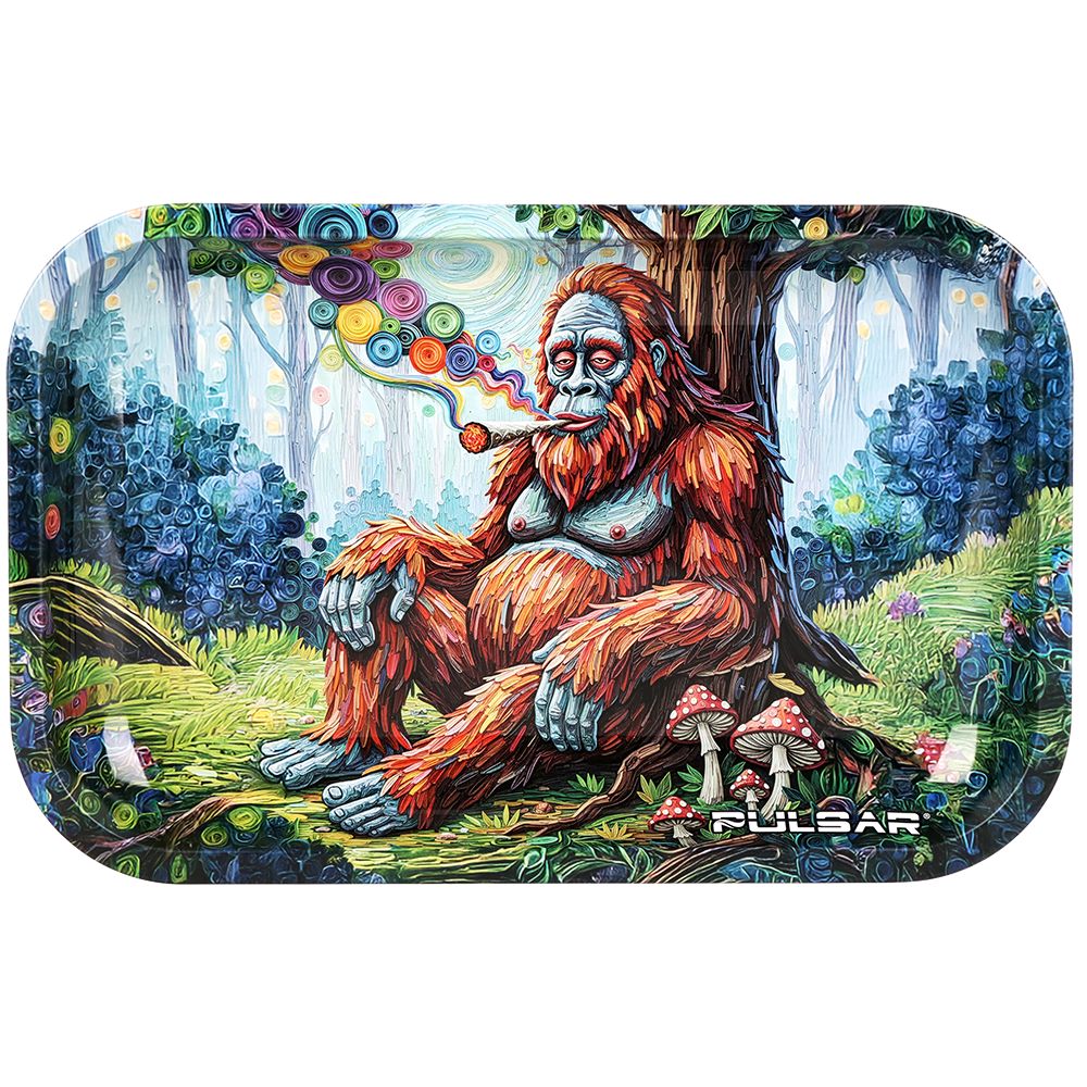 Pulsar Metal Rolling Tray - Bigfoot Break-Time / 11"x7" - Discreet Smoker