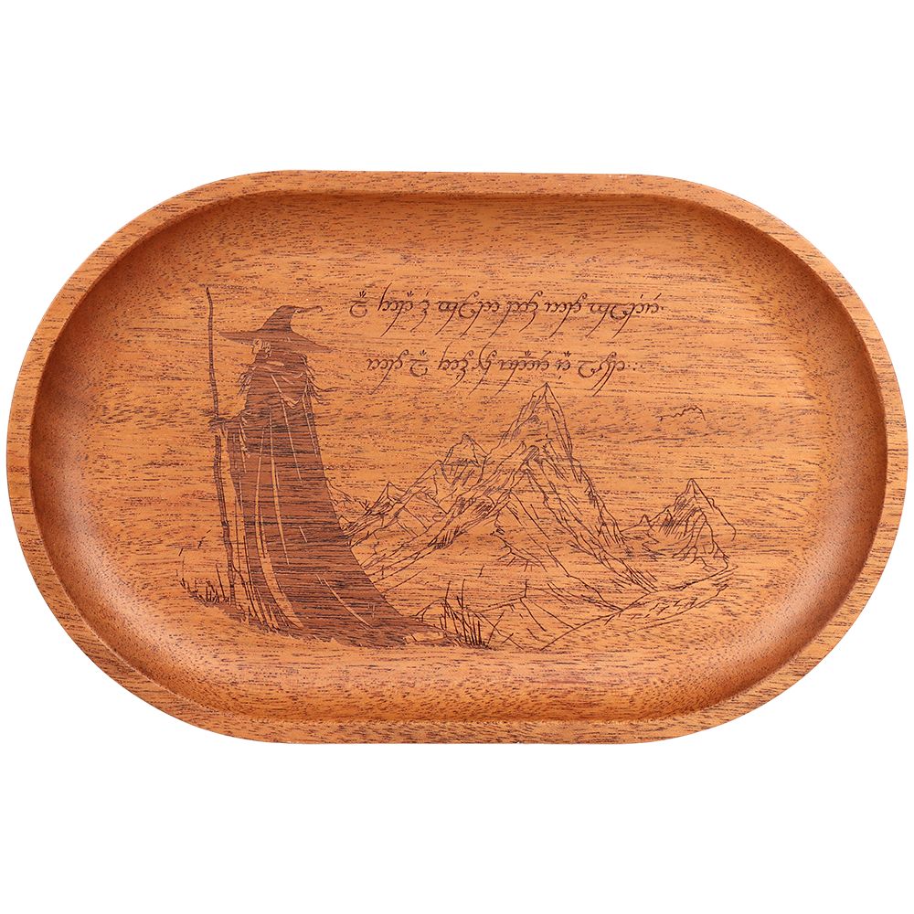 Pulsar Shire x LoTR Mahogany Wood Trays - Gandalf / 10.8" x 6.9"