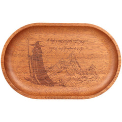 Pulsar Shire x LoTR Mahogany Wood Trays - Gandalf / 10.8" x 6.9"