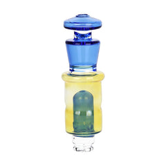 Silver Fumed Glass Bubbler Attachment for Puffco Pivot - 4.1"