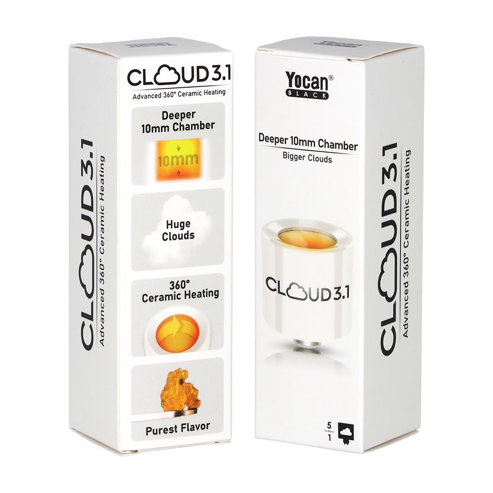 5CT BOX - Yocan Black Cloud 3.1 Atomizer - Fully Ceramic - Discreet Smoker