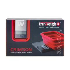 Truweigh Crimson Collapsible Bowl Scale - 200g x 0.01g