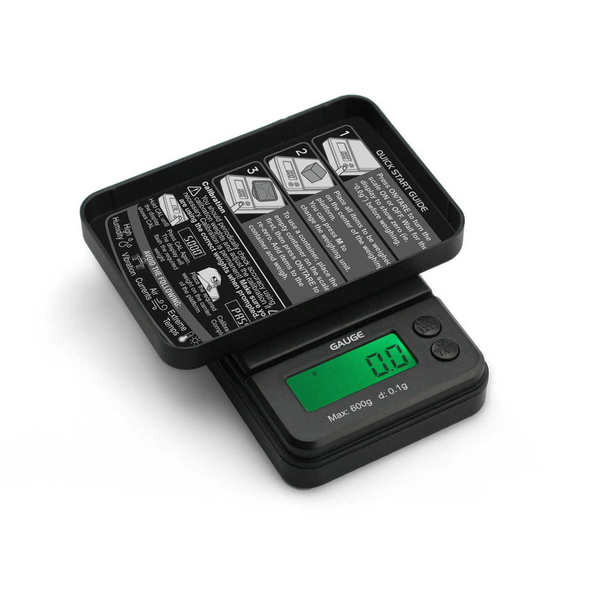 Truweigh Gauge Scale - 600g x 0.1g - Discreet Smoker