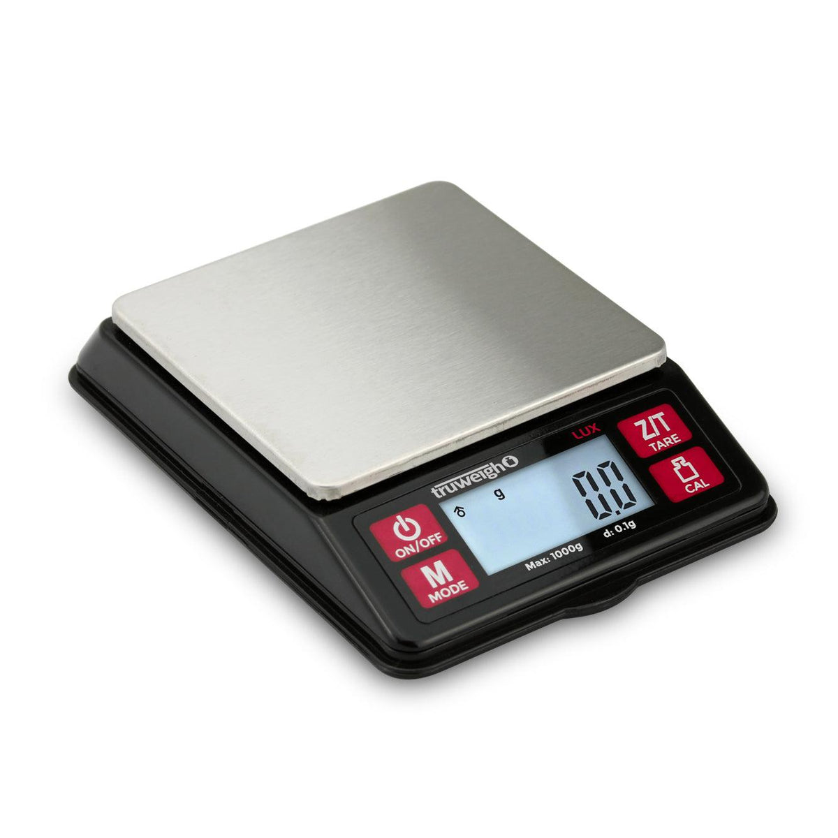 Truweigh LUX Digital Scale - 1000g x 0.1g - Black - Discreet Smoker