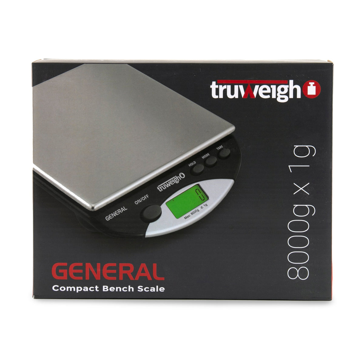 Truweigh General Compact Bench Scale - 8000g x 1g