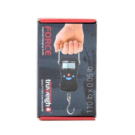 Truweigh Force Digital Hanging Scale - 110lb x 0.05lb - Black - Discreet Smoker