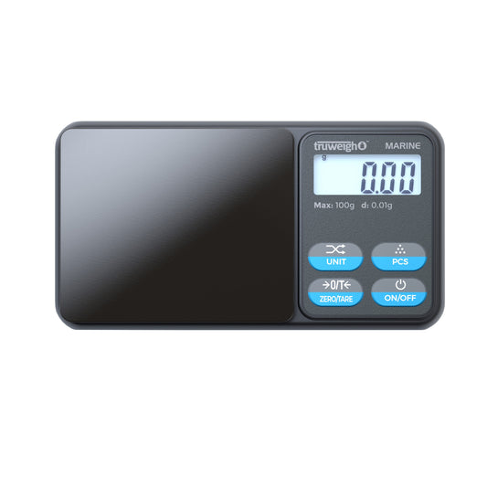 Truweigh Marine IP65 Rated Washdown Miniscale - 100g x 0.01g / Black