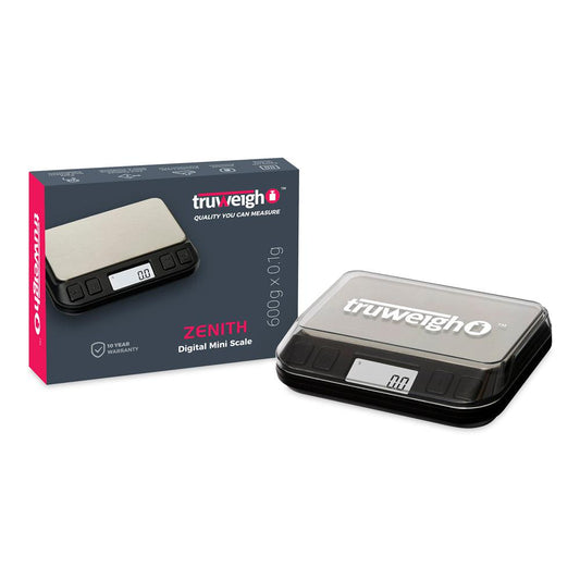 Truweigh Zenith Digital Mini Scale - 600g X 0.1g - Discreet Smoker
