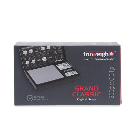 Truweigh Grand Classic Digital Scale - 200g x 0.01g - Discreet Smoker