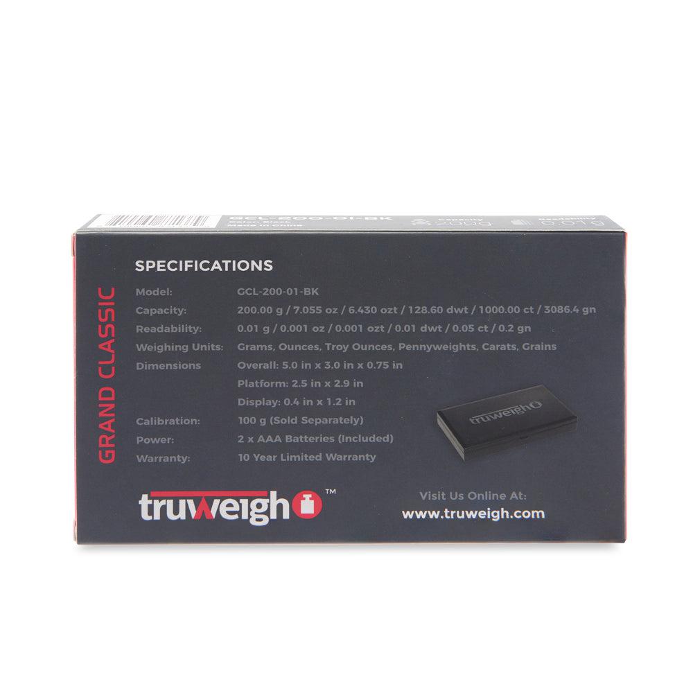 Truweigh Grand Classic Digital Scale - 200g x 0.01g - Discreet Smoker