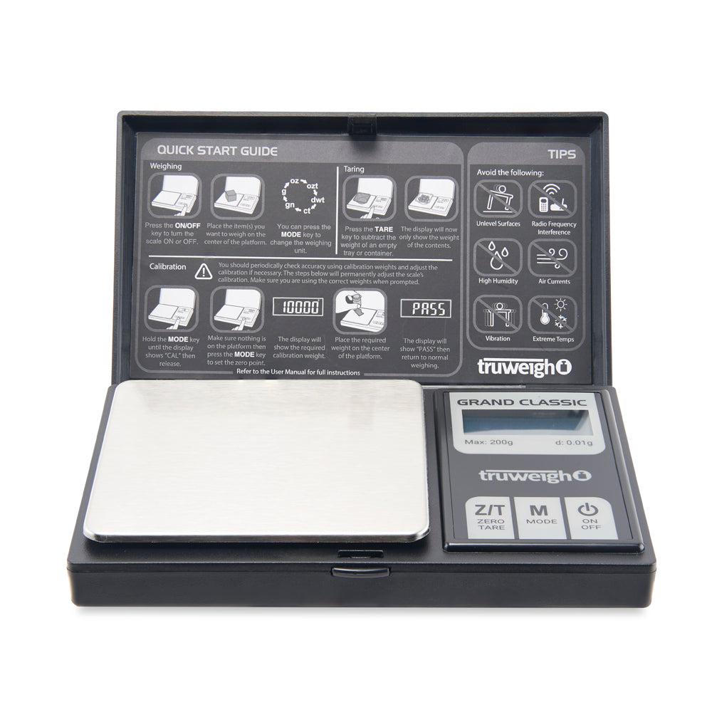 Truweigh Grand Classic Digital Scale - 200g x 0.01g - Discreet Smoker