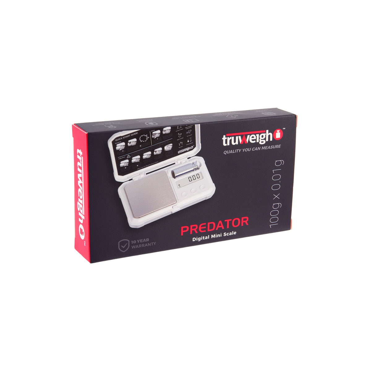 Truweigh Predator Mini Scale with Weight – 100g x 0.01g - Discreet Smoker