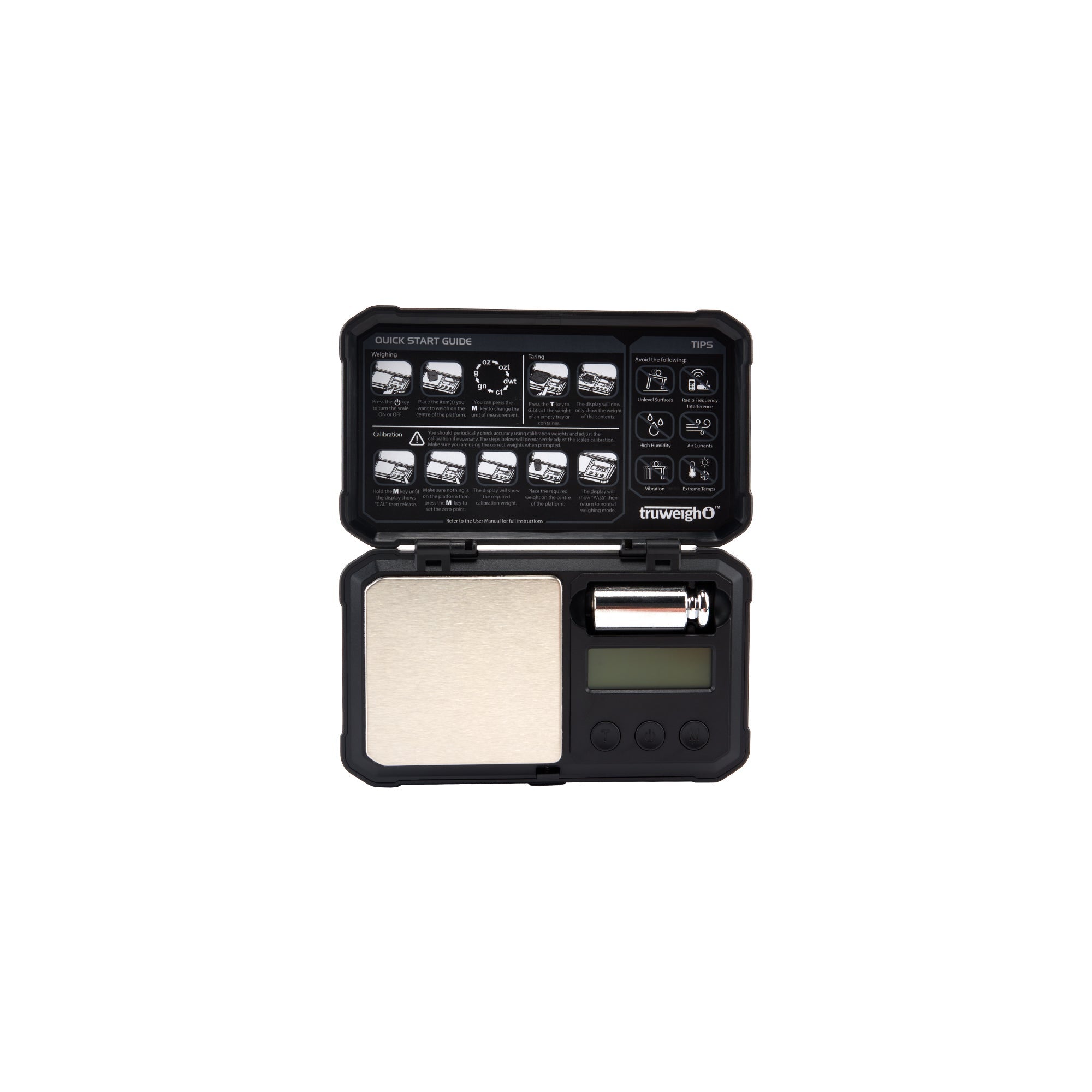 Truweigh Predator Mini Scale with Weight – 100g x 0.01g - Discreet Smoker