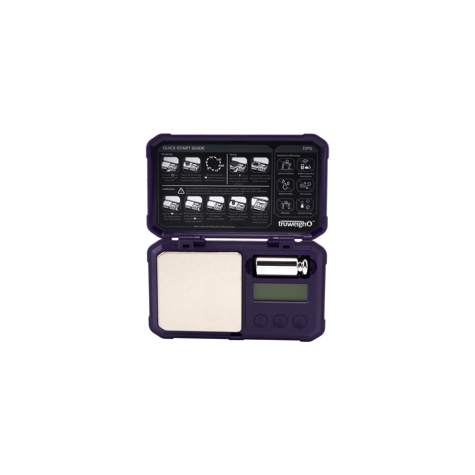 Truweigh Predator Mini Scale with Weight – 100g x 0.01g - Discreet Smoker