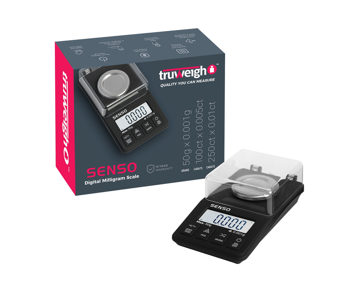 Truweigh Senso Carat Milligram Digital Scale – 50g x 0.001g - Discreet Smoker