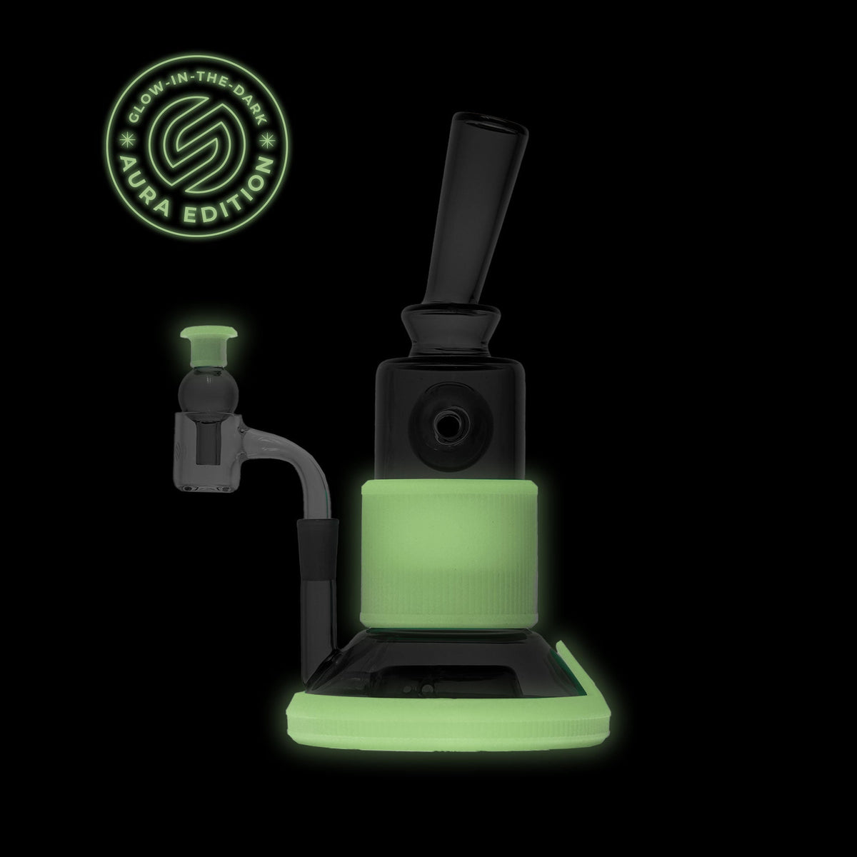 SOFTGLASS AURA TANDEM RIG - Discreet Smoker