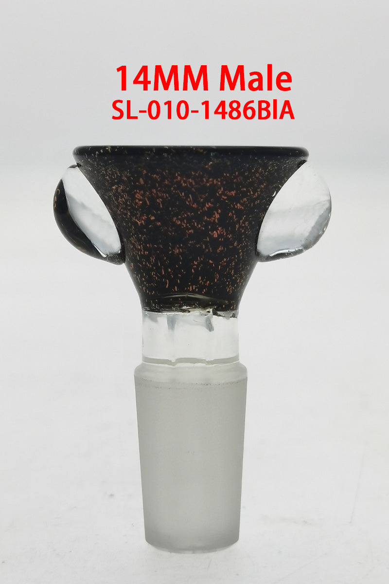 Single Hole Slide w/ Multi-Marble Handle (14MM Male) - Discreet Smoker