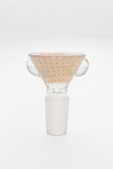 Single Hole Slide w/ Multi-Marble Handle (14MM Male) - Discreet Smoker