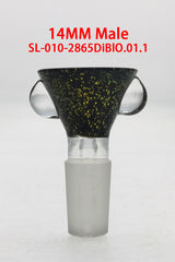 Single Hole Slide w/ Multi-Marble Handle (14MM Male) - Discreet Smoker