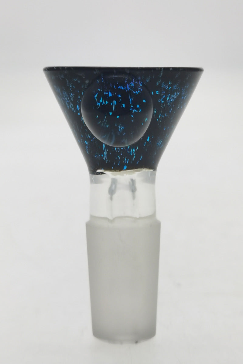 Single Hole Slide w/ Multi-Marble Handle (14MM Male) - Discreet Smoker