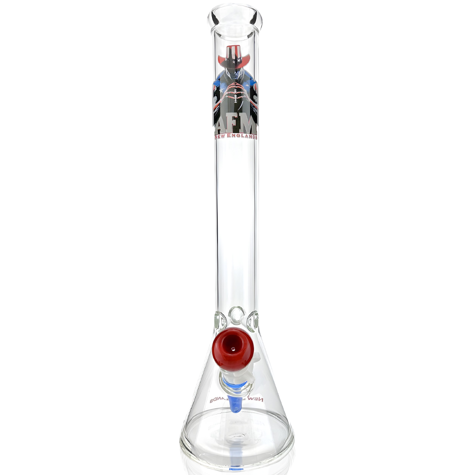 18" New England 5mm Beaker Bong Bundle - Discreet Smoker