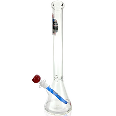 18" New England 5mm Beaker Bong Bundle - Discreet Smoker