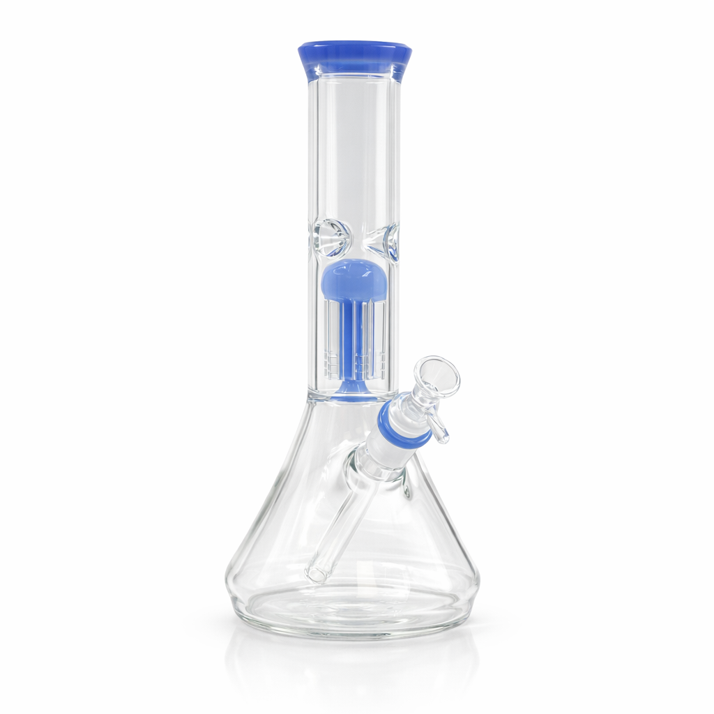 AzureFlow 12” Beaker Bong - Discreet Smoker
