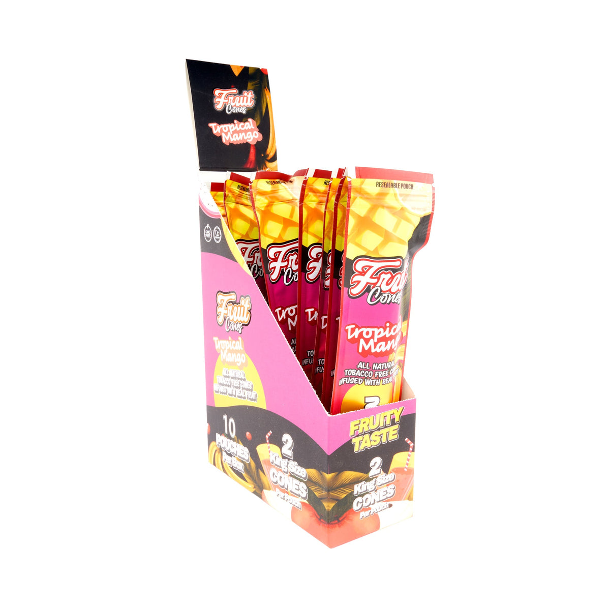 Fruit Cuts Natural Pulp Cones - King Size - 2pk - 10ct - Discreet Smoker