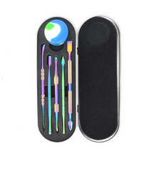 STAINLESS STEEL DABBERS SET WITH SILICONE & TIN - Discreet Smoker
