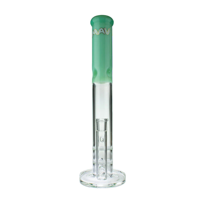 MAV 16" Double Honey Straight Glass Water Pipe, Seafoam