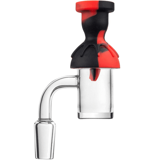 Silicone Carb Cap With Glass Bowl Screen - Discreet Smoker