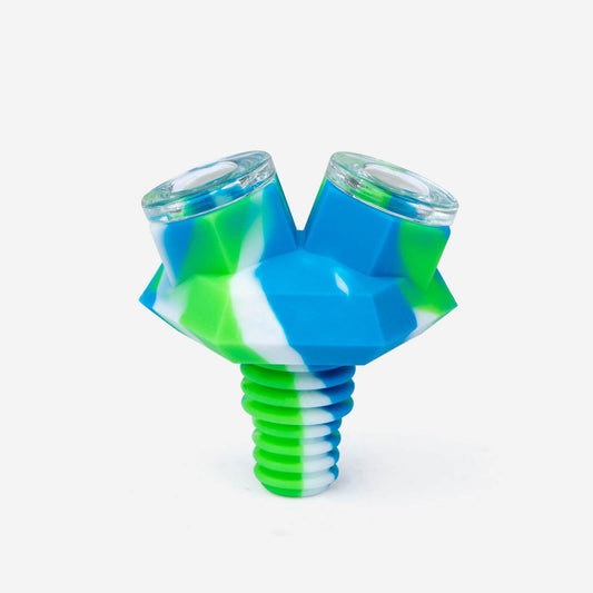 Bong Bowl Silicone Double Bowl - Discreet Smoker