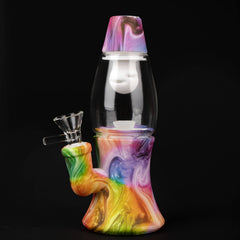 Lava Lamp Silicone Water Bong - Discreet Smoker