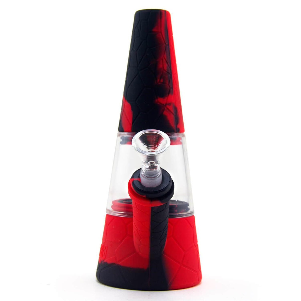 Fountain Silicone and Glass Bong - Discreet Smoker