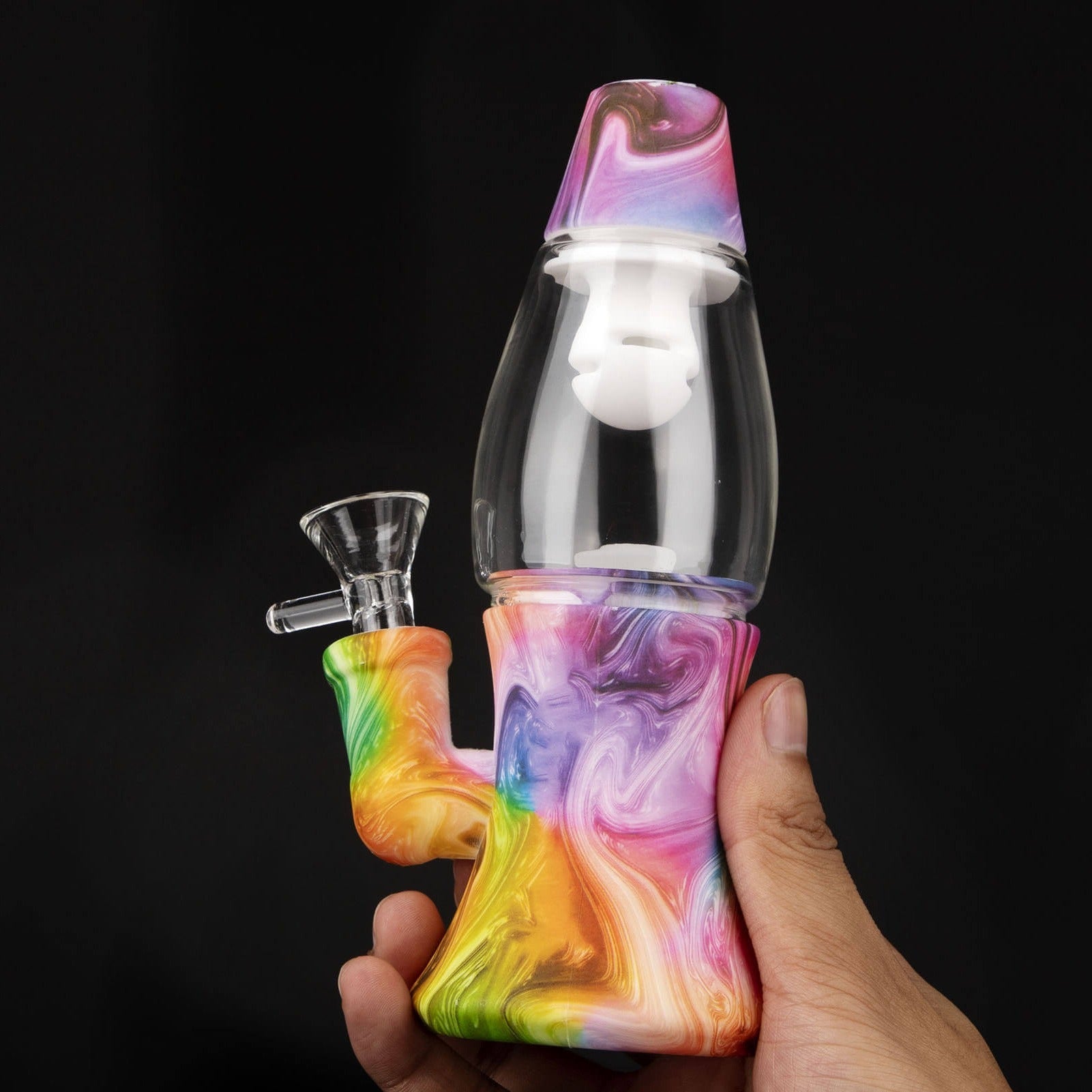 Lava Lamp Silicone Water Bong - Discreet Smoker
