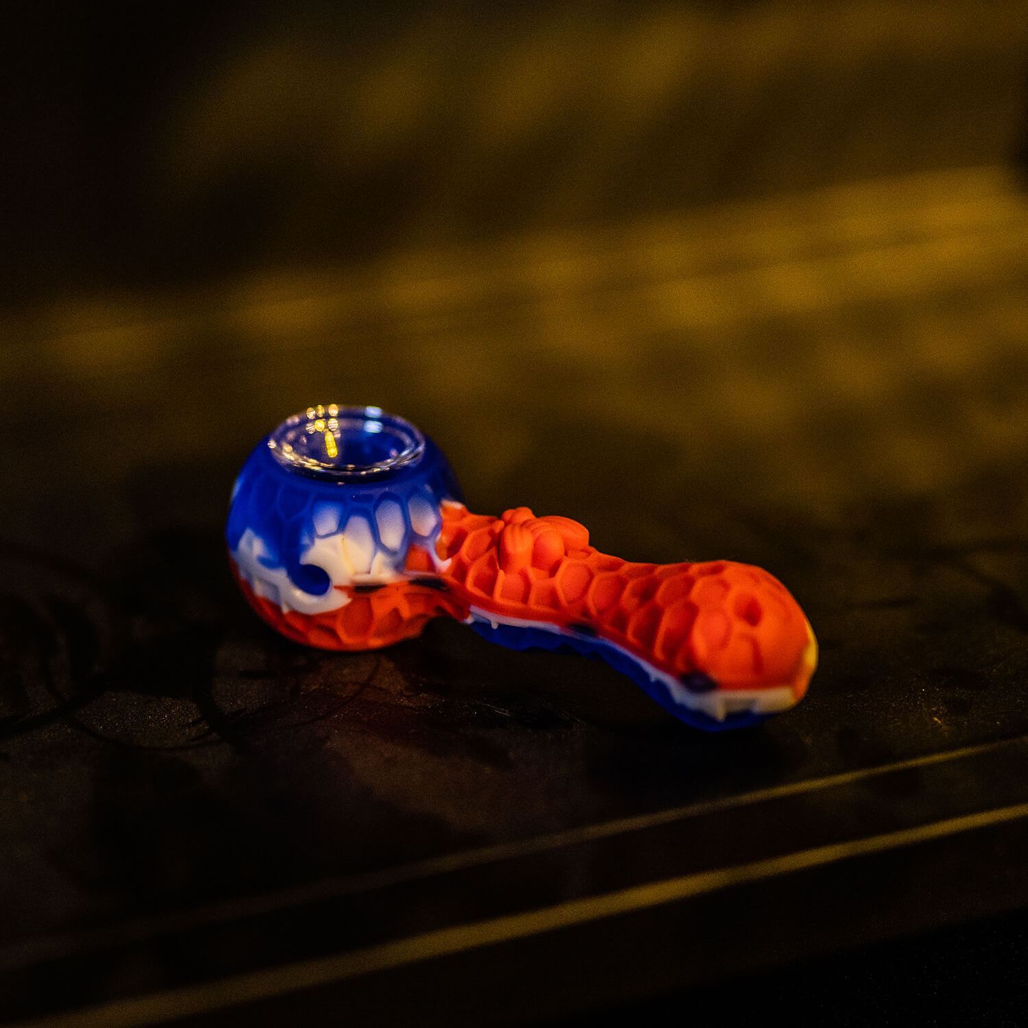 Silicone Pipe With Glass Bowl - Discreet Smoker