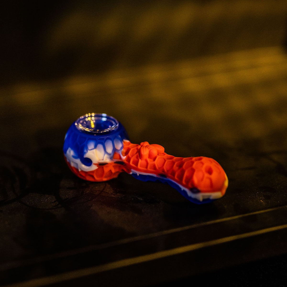 Silicone Pipe With Glass Bowl - Discreet Smoker