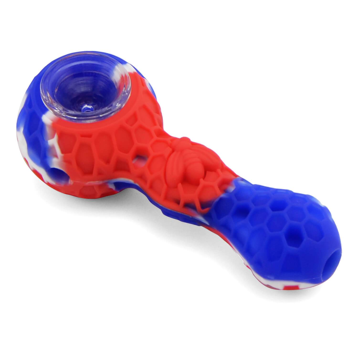 Silicone Pipe With Glass Bowl - Discreet Smoker
