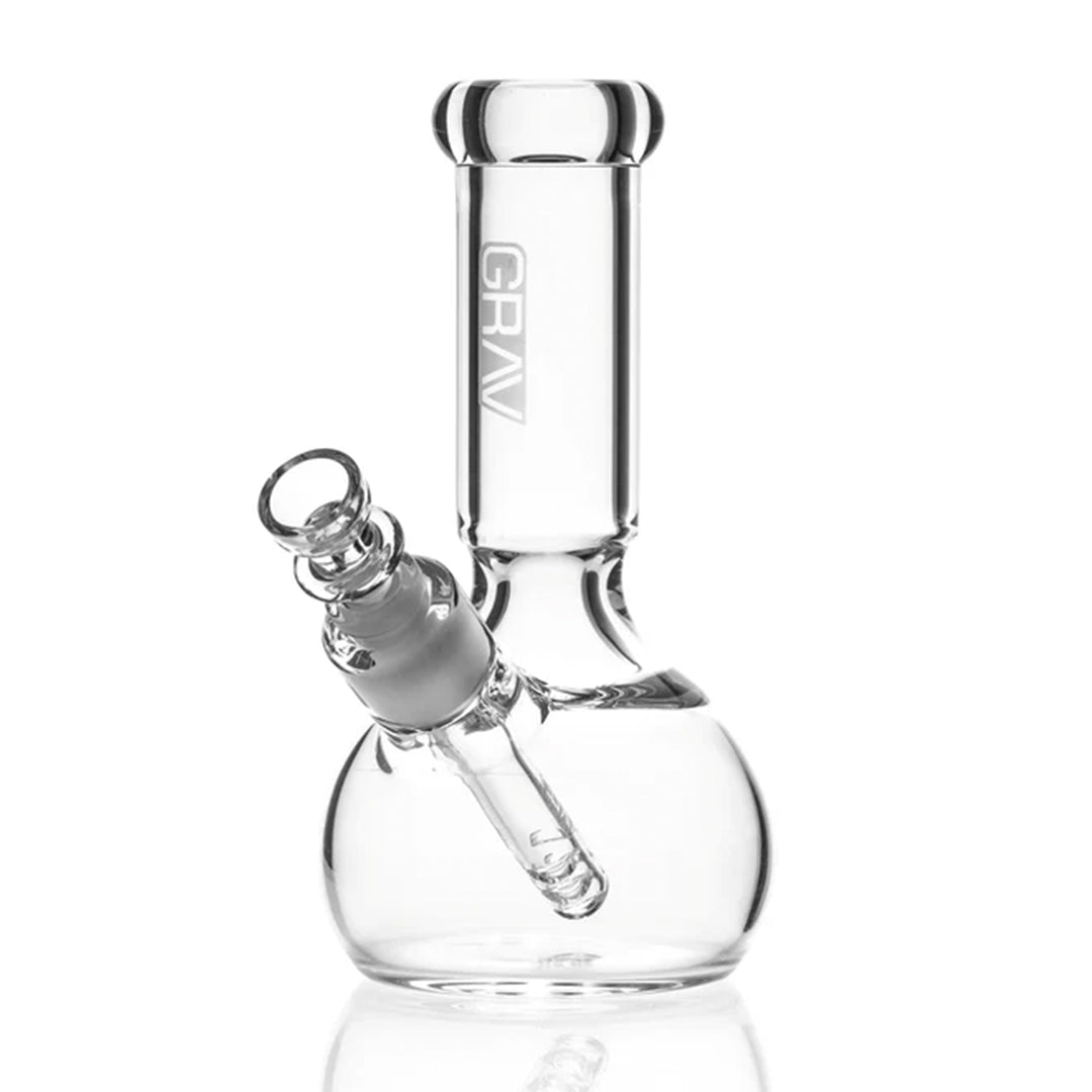 GRAV Round Base Glass Water Pipe - Discreet Smoker