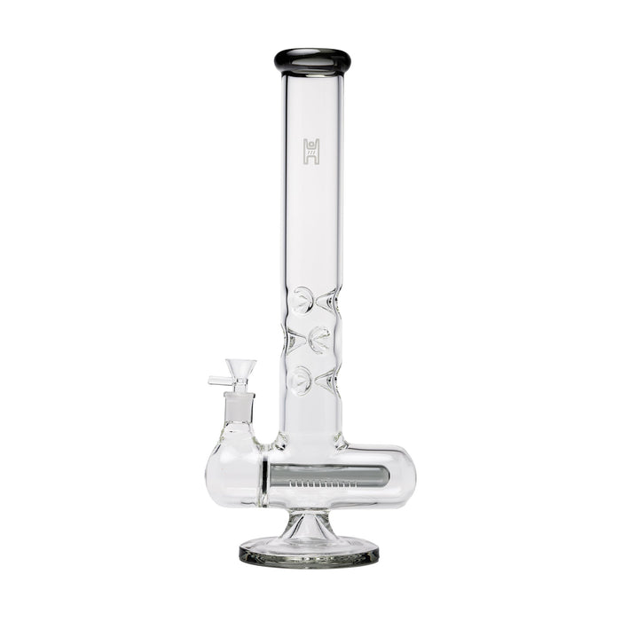 Human Grade Inline Tube Triple Ice Catch Glass Water Pipe, Smoke