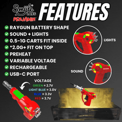 Raygun Penjamin 510 Battery with Lights and Sound - Discreet Smoker