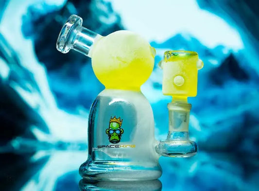 Space King Glass - 'Space Glacier' Freezable Bong - Discreet Smoker