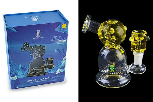 Space King Glass - 'Space Glacier' Freezable Bong - Discreet Smoker