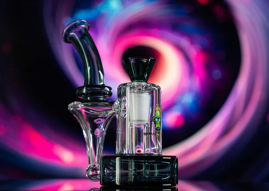 Space King Glass - 'Space Vortex' Recycler Bong - Discreet Smoker