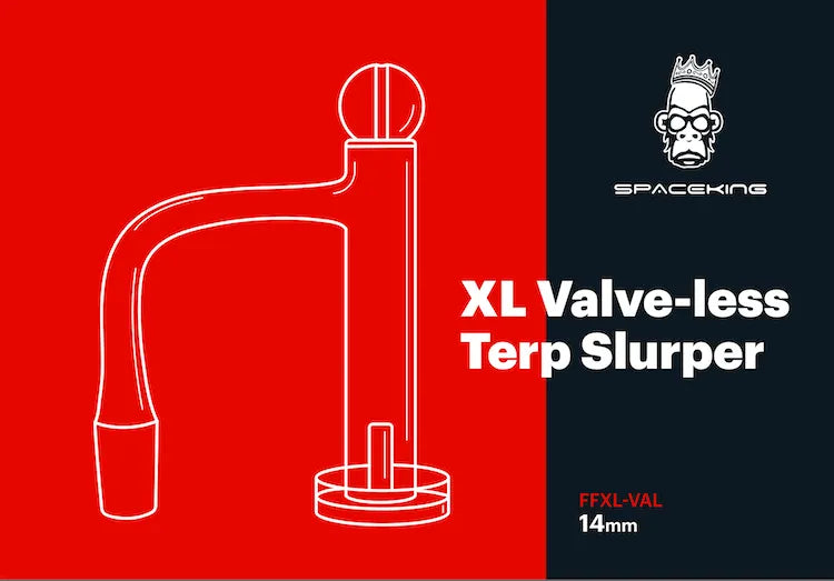 Space King XL Valve-less Terp Slurper (Red / Black) - Discreet Smoker