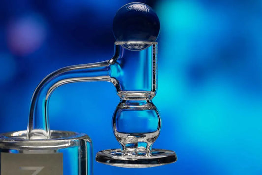 Space King Fully Fused Round Blender Terp Slurper (Light Blue) - Discreet Smoker