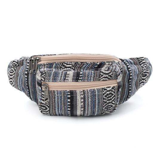 Core Hemp Boho Fanny Pack - Storm - Discreet Smoker