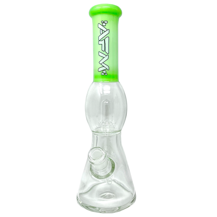 12" AFM Glass UFO Sleeve Glass Beaker Bong, Slime