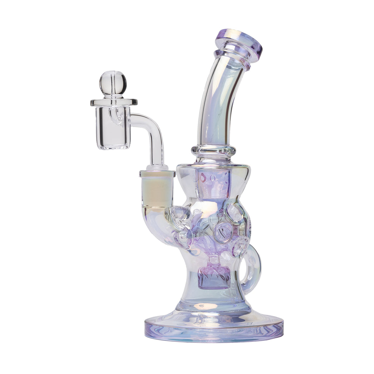 Human Grade 8.5" Swiss Incycler Glass Rig Recycler Water Pipe - Discreet Smoker